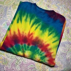 Handmade tie dye buzz trippy hippy t shirt